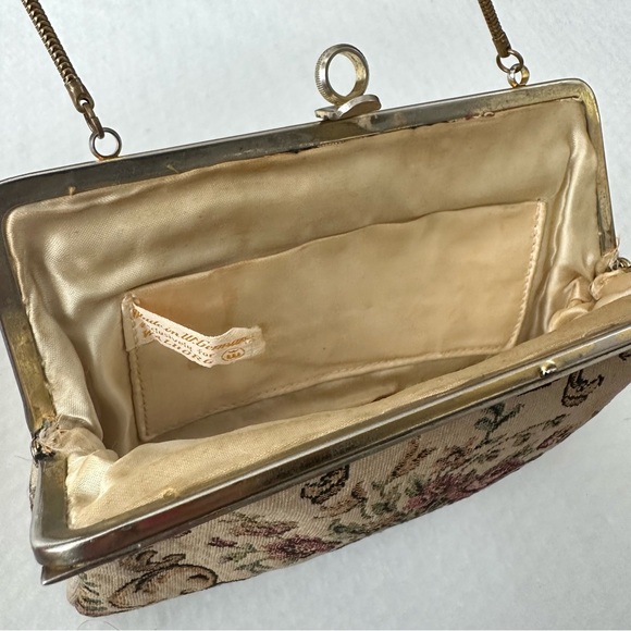 Walborg Vintage 50s W. Germany Tapestry Handbag Clutch - Picture 10 of 16